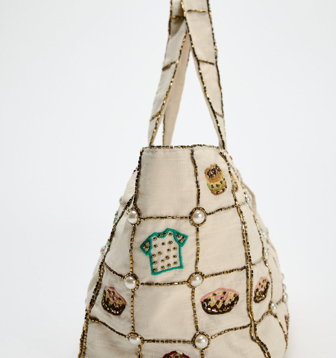 Moudda ZARA - Sac tote midi beignets et hamburgers - Tunisie 4