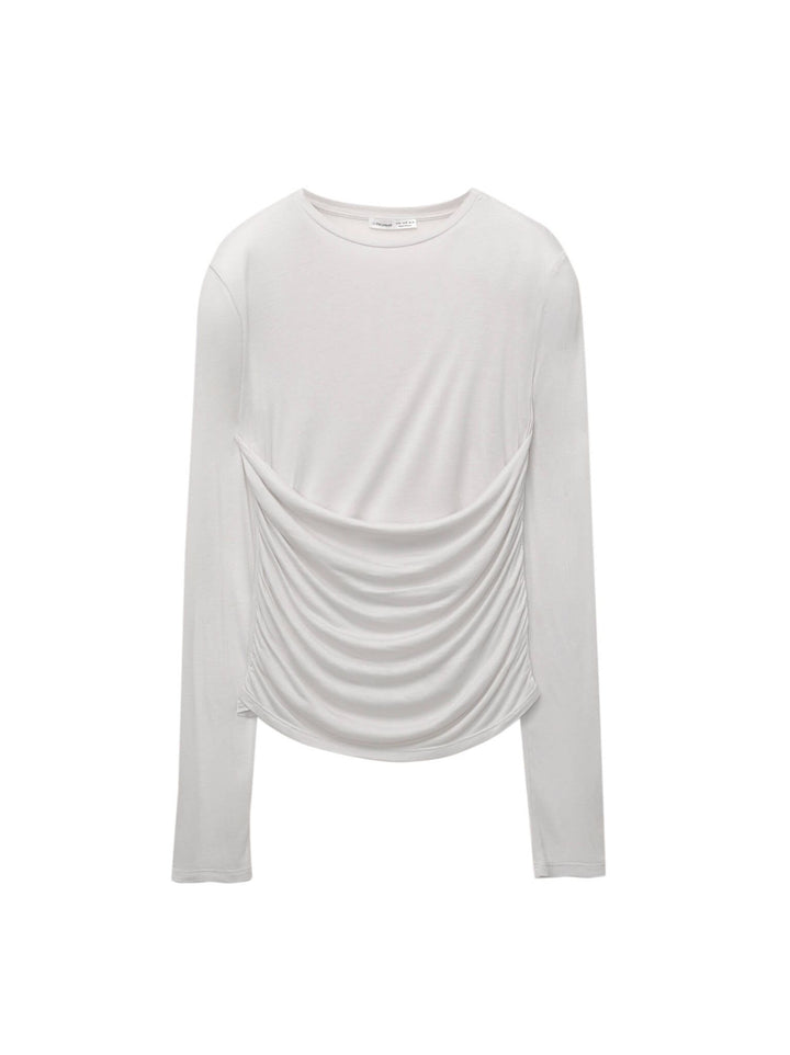 Moudda PULL & BEAR - T-Shirt Manches Longues - Bandeau Drapé - Tunisie 1