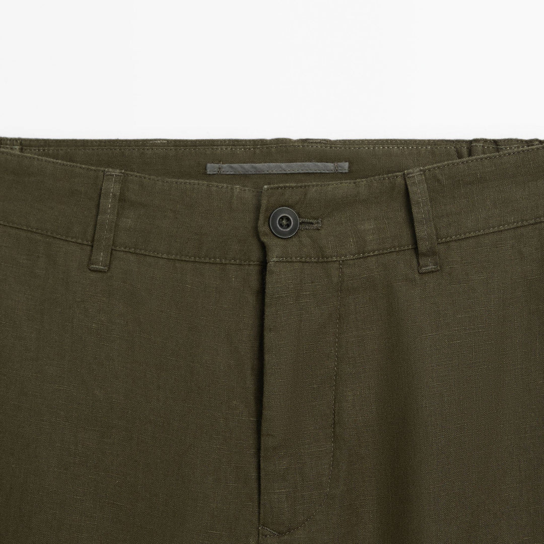 Moudda Massimo Dutti - Pantalon 100 % lin sophistiqué fuselé - Tunisie 6