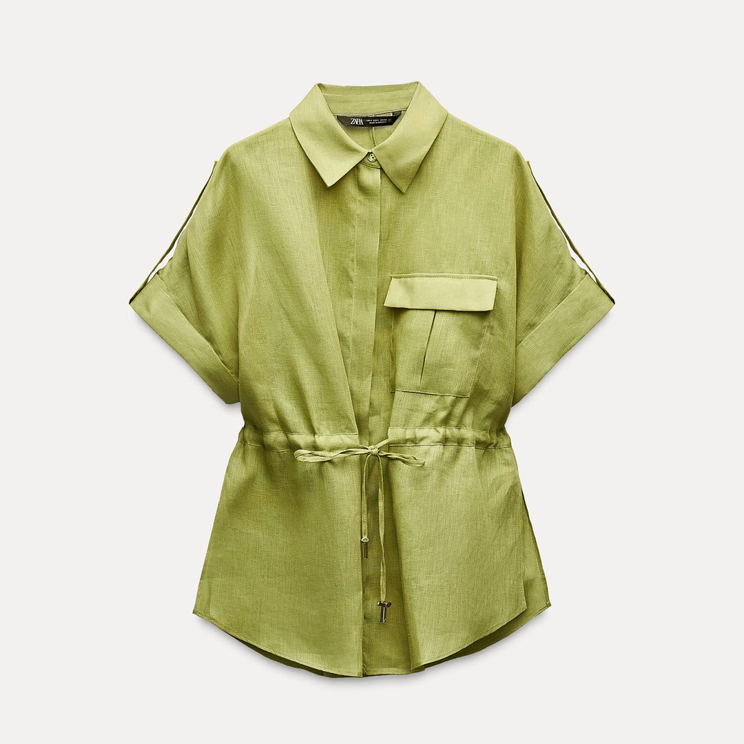 Moudda ZARA - Set chemise safari passants manches ceinture - Tunisie 2