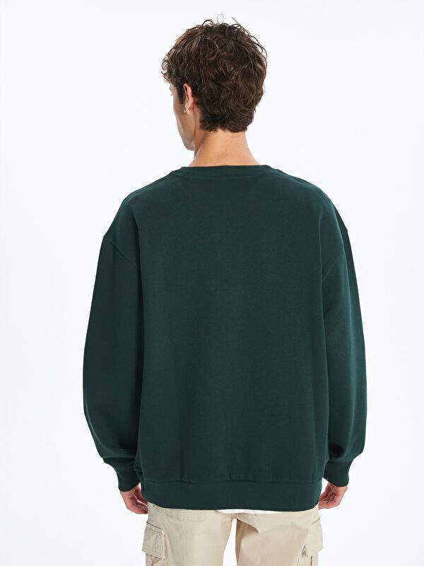 Moudda LC Waikiki - Sweatshirt en jersey Homme Vert foncé - Tunisie 4