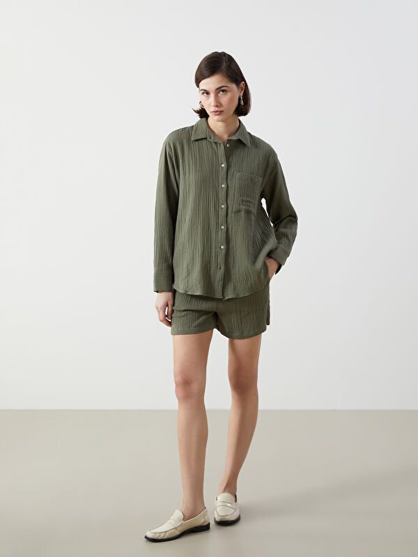 Moudda LC Waikiki - Chemise manches longues en tissu pour Femme - Tunisie 2