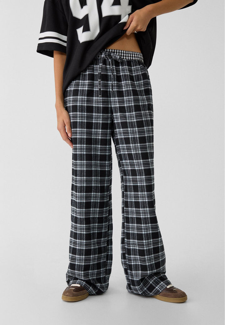 Moudda STRADIVARIUS - Pantalon à Carreaux Pull-On - Tunisie 3