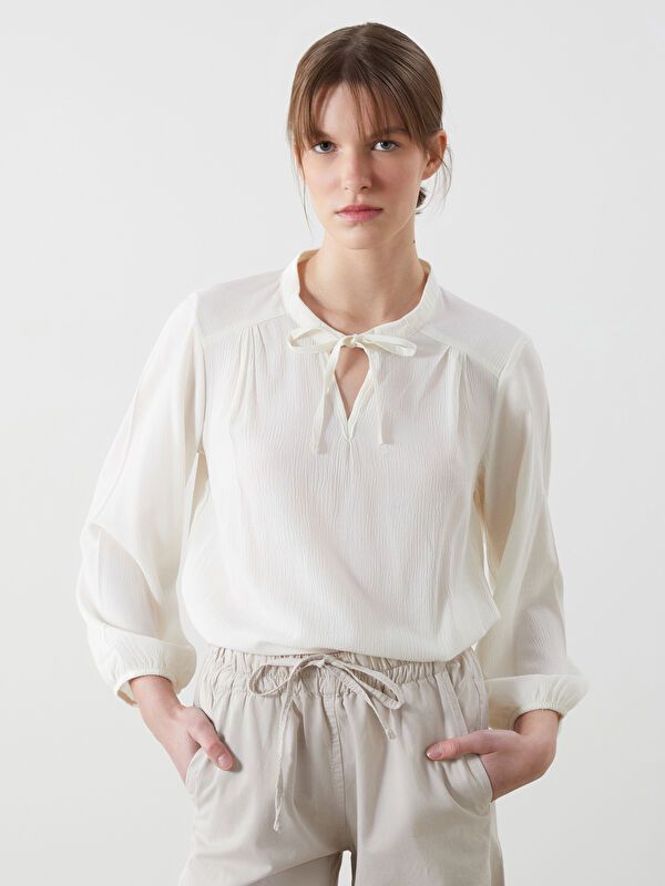 Moudda LC Waikiki - Chemise tissée cv à manches longues pour Femmes - Tunisie 1
