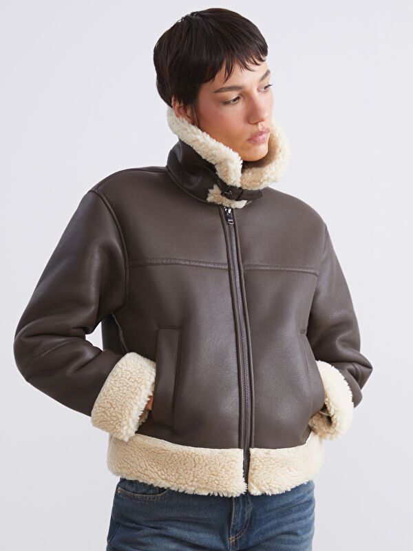 Moudda LC Waikiki - Manteau en cuir PU lourd pour Femmes - Tunisie 1