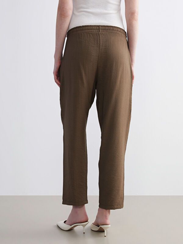 Moudda LC Waikiki - Pantalon tissé fin Femme Moutarde - Tunisie 4