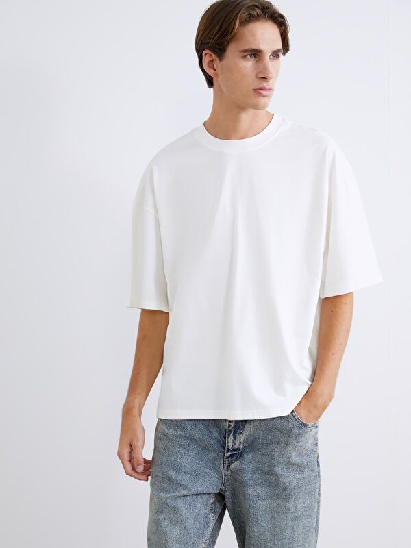 Moudda LC Waikiki - T-shirt basique manches courtes en jersey - Tunisie 1