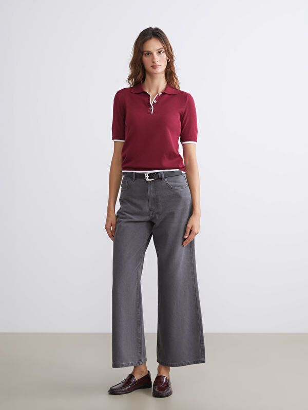 Moudda LC Waikiki - Pantalon jean tissé basique Femme Rodéo grey - Tunisie 1