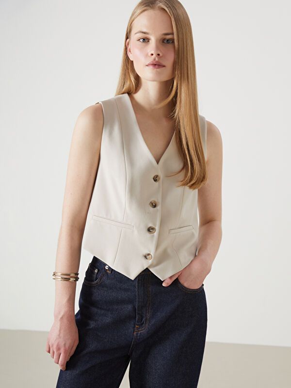 Moudda LC Waikiki - Gilet en tissu pour Femme - Tunisie 1