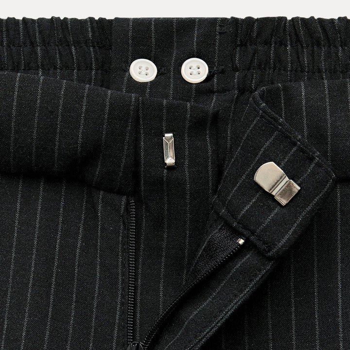 Moudda ZARA - Pantalon fluide rayé diplomate boxer bande latérale liseré - Tunisie 4