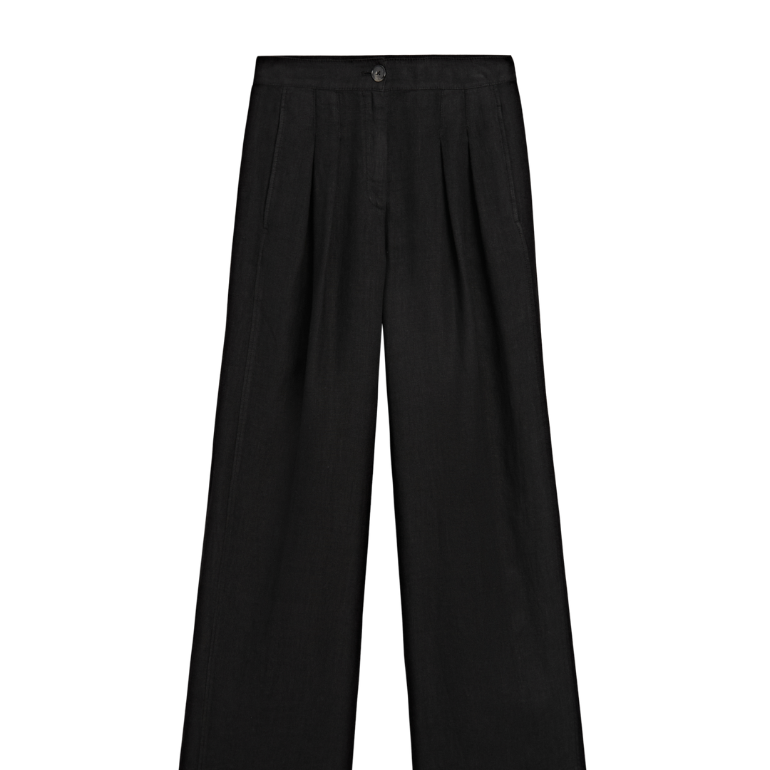 Moudda Massimo Dutti - Pantalon lin taille haute double pli - Tunisie 1