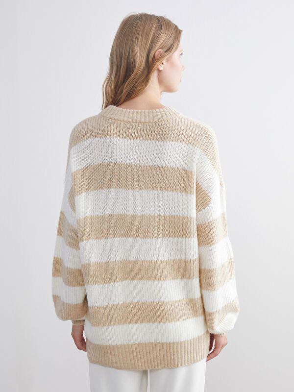 Moudda LC Waikiki - Pull en tricot Femme Beige clair - Tunisie 4