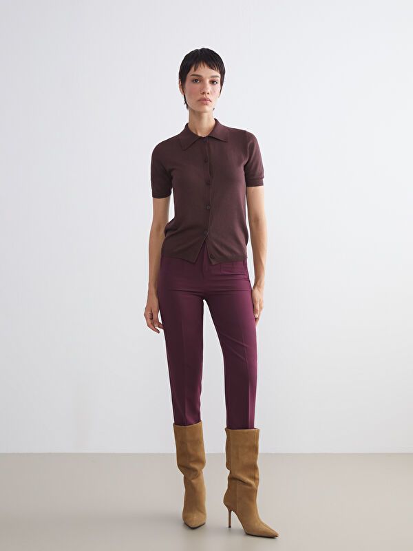 Moudda LC Waikiki - Cardigan fin en tricot Femme Brun foncé - Tunisie 2