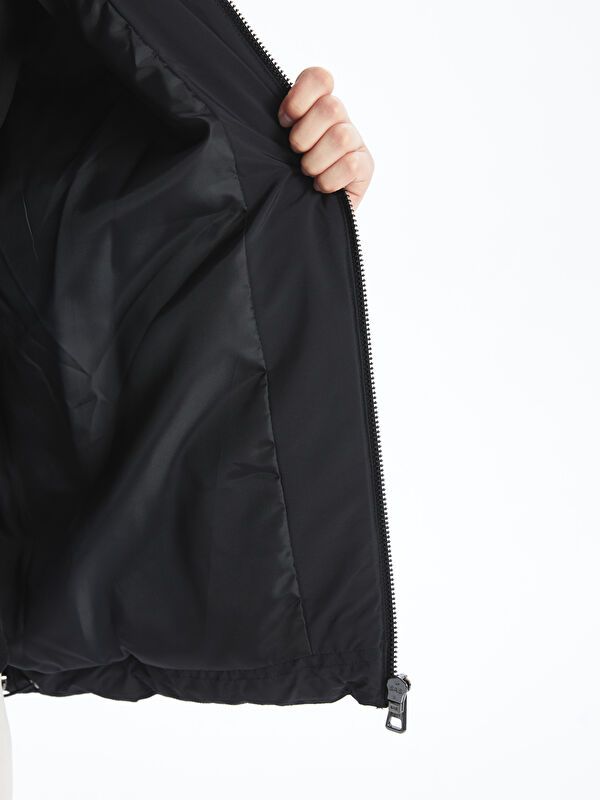 Moudda LC Waikiki - Manteau matelassé en nylon Femme Noir - Tunisie 4