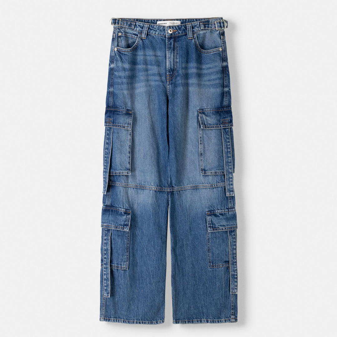 Moudda BERSHKA - Jean cargo multi-poches - Tunisie 1