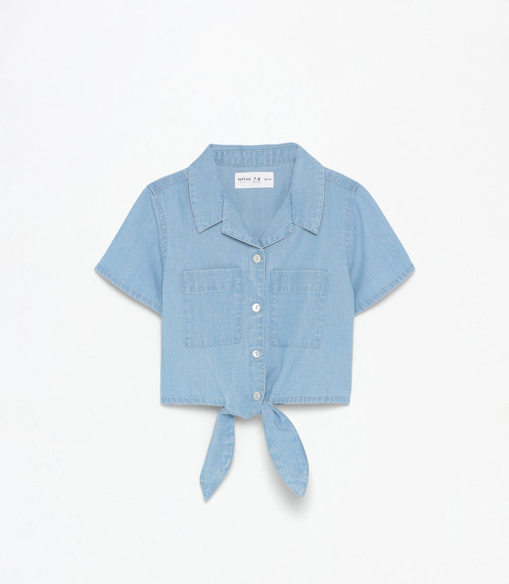 Moudda Lefties - Chemise Nœud - Denim Léger Fille - Tunisie 2