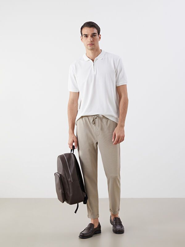 Moudda LC Waikiki - Pantalon tissé moyen Homme Beige - Tunisie 1