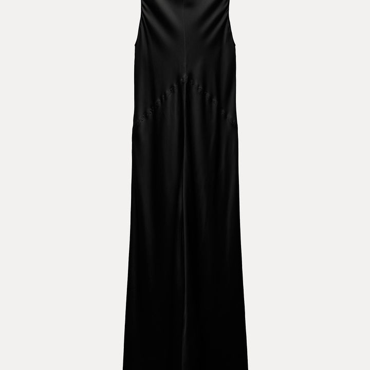 Moudda ZARA - Robe Midi Satinée Sans Manches Coupe Biais - Tunisie 1
