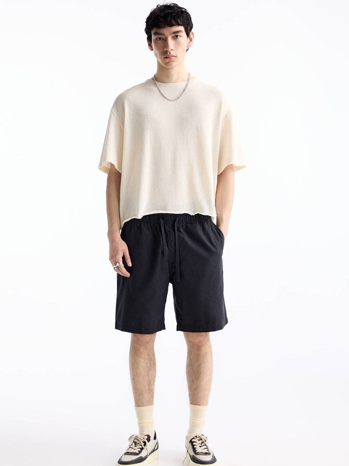 Moudda PULL & BEAR - Bermuda Jogger Lin Basique - Tunisie 1