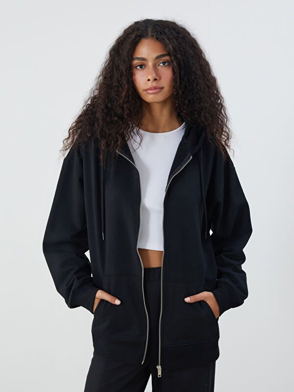 Moudda LC Waikiki - Cardigan en jersey Femme Noir - Tunisie 1