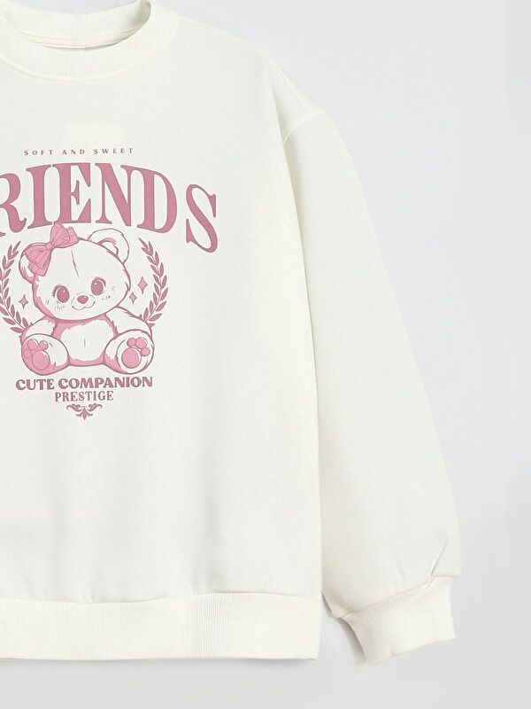 Moudda LC Waikiki - Sweatshirt en jersey Fille Buxe blanc - Tunisie 3