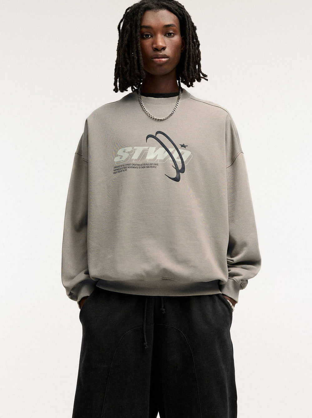 Moudda PULL & BEAR - Sweat Col Rond Lavé - Tonal Collection - Tunisie 2