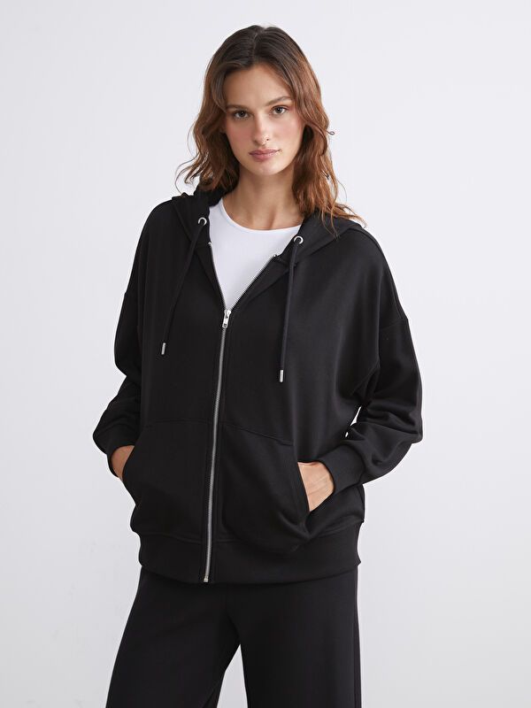 Moudda LC Waikiki - Cardigan en jersey Femme Noir - Tunisie 1