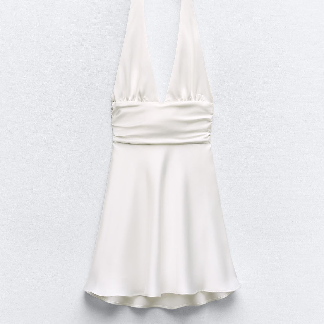 Moudda ZARA - Robe courte satin bustier, nœud dos - Tunisie 2