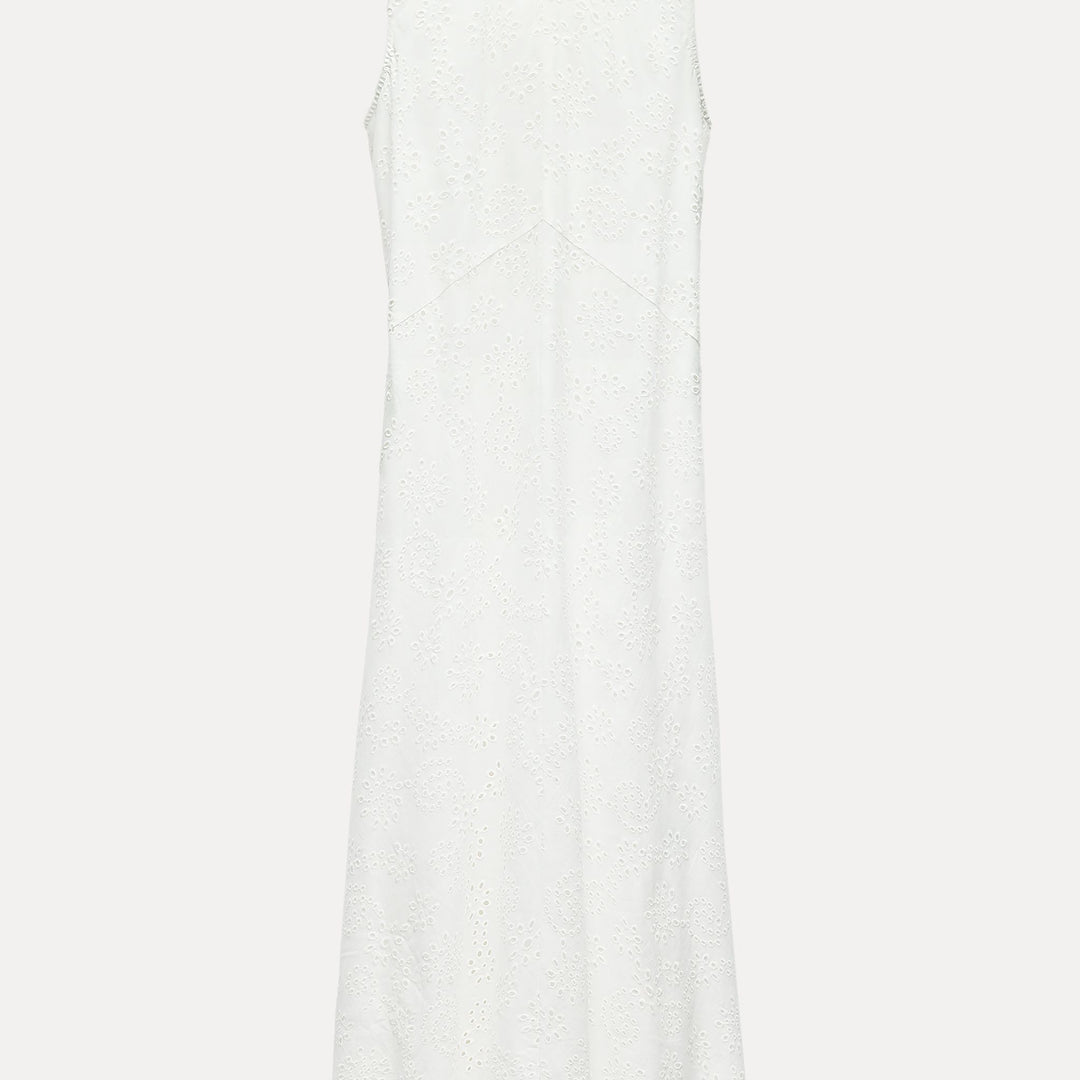 Moudda ZARA - Robe Midi Sans Manches Broderie Anglaise - Tunisie 1