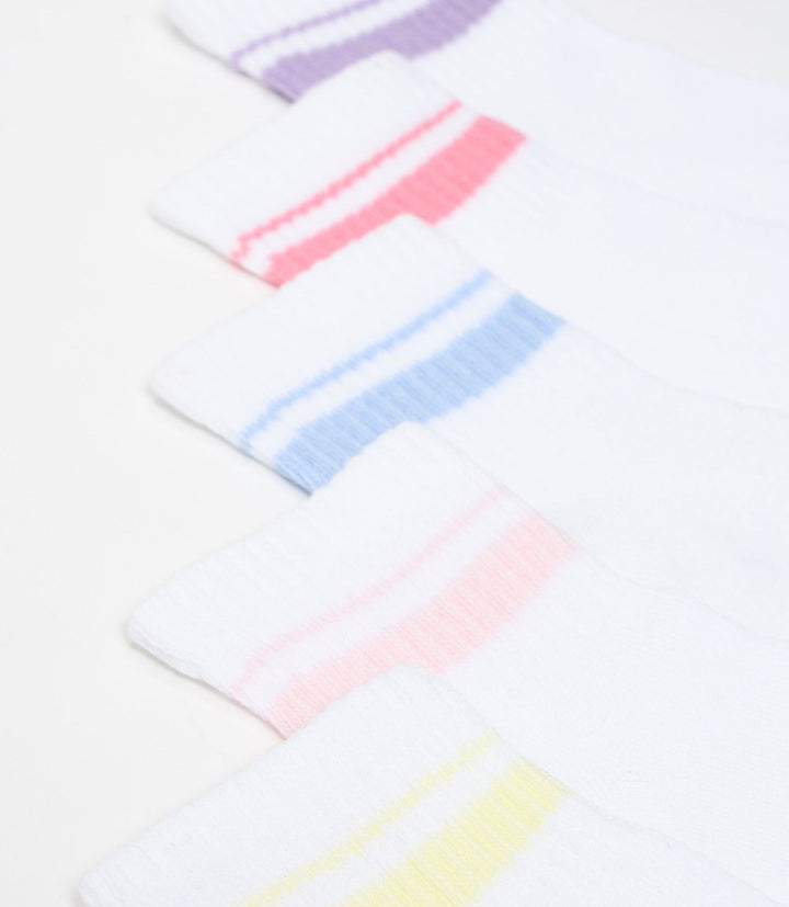 Moudda Lefties - Pack 5 Chaussettes Sport - Rayures Hautes Couleur - Tunisie 3
