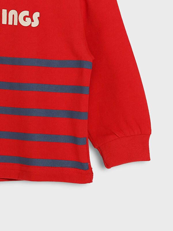 Moudda LC Waikiki - T-shirt en jersey manches longues Garçon Rouge vif - Tunisie 3