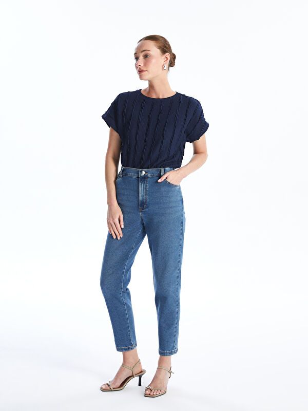 Moudda LC Waikiki - Pantalon tissé denim Femme Rodéo mid indigo - Tunisie 2
