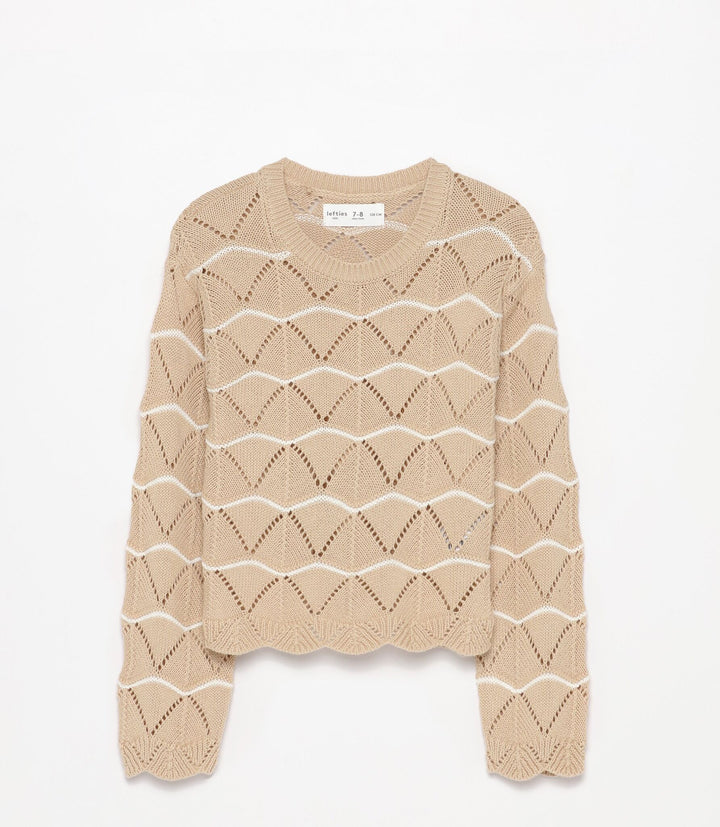 Moudda Lefties - Pull Dentelle - Rayures Fille - Tunisie 2
