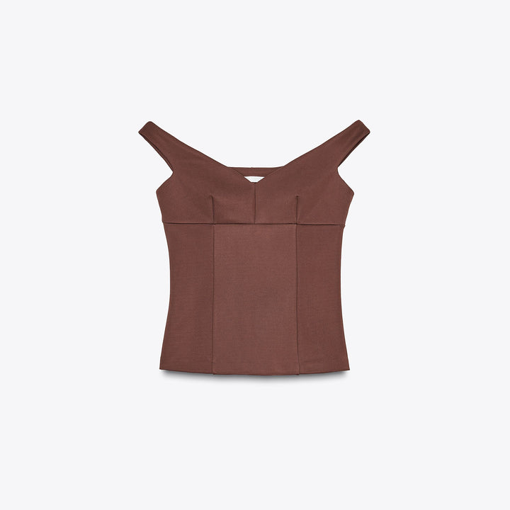 Moudda ZARA - Top Off-Shoulder - Twill - Tunisie 1