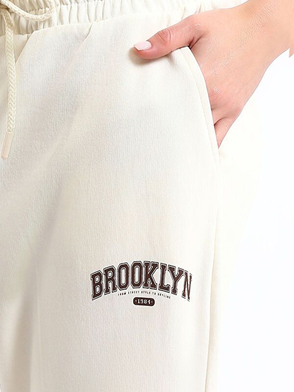 Moudda LC Waikiki - Pantalon en jersey Femme Beige clair - Tunisie 3