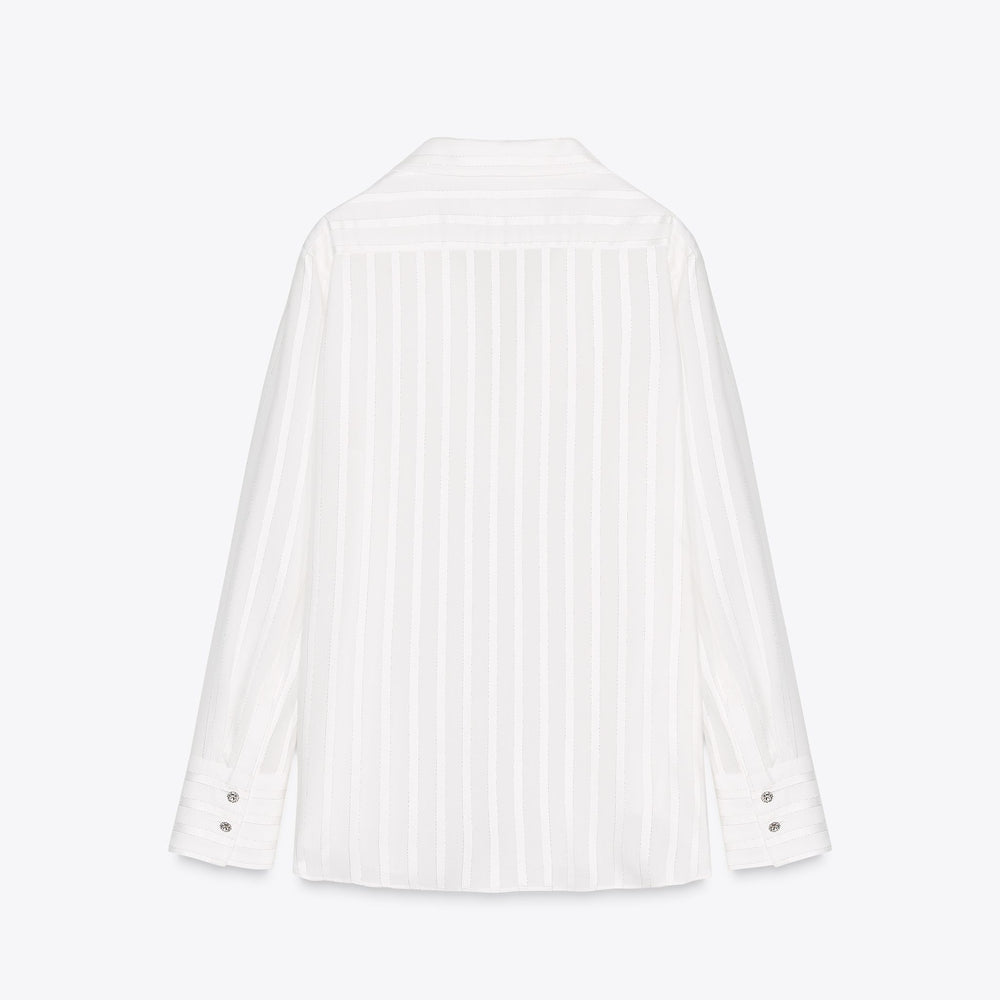 Moudda ZARA - Chemise - Rayure Lurex & Bouton Fantaisie (Ramadan) - Tunisie 2