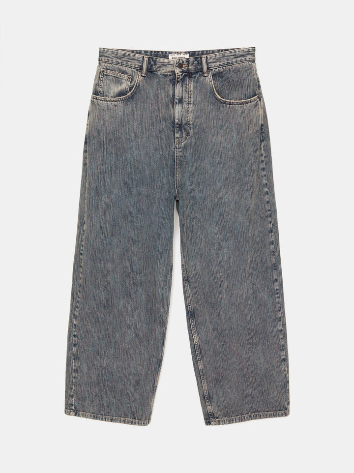 Moudda PULL & BEAR - Pantalon Denim Superbaggy Slub BK TK - Tunisie 2