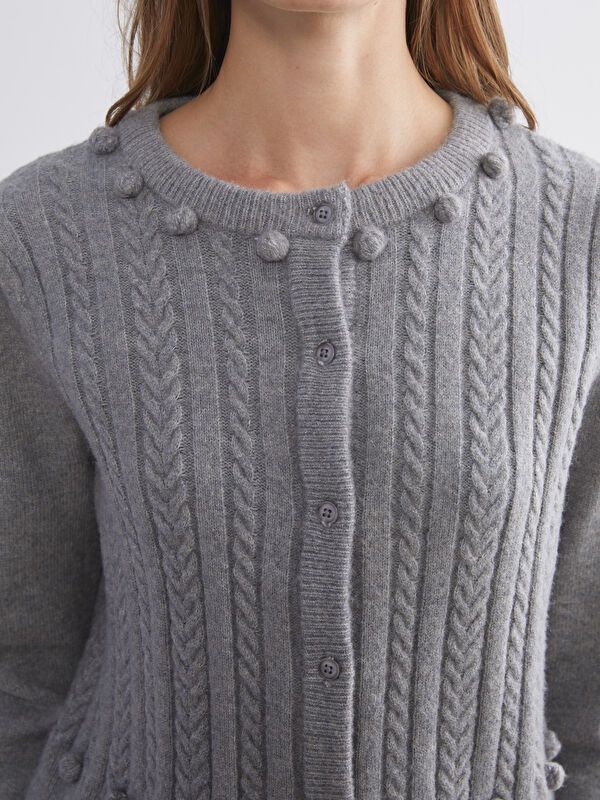 Moudda LC Waikiki - Cardigan tricot maternité Femme Gris - Tunisie 3