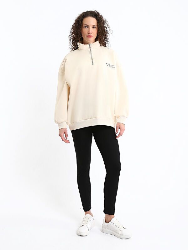 Moudda LC Waikiki - T-shirt en jersey stretch Femme Noir - Tunisie 1