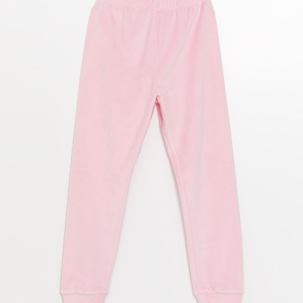 Moudda LC Waikiki - Pyjama en jersey manches longues épais Fille Rose - Tunisie 2