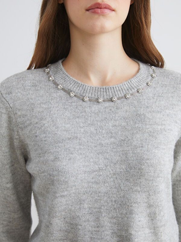 Moudda LC Waikiki - Pull en tricot Femme Gris - Tunisie 3