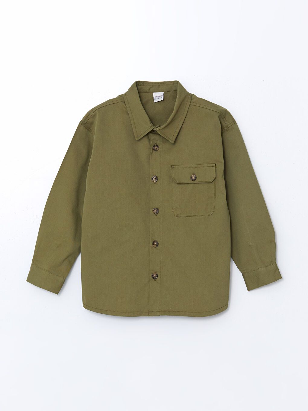 Moudda LC Waikiki - Chemise tissée manches longues Garçon Kaki - Tunisie 1