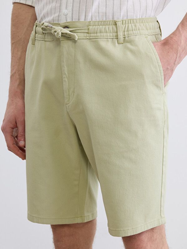 Moudda LC Waikiki - Bermuda en tissu pour Homme couleur Vert citron - Tunisie 3