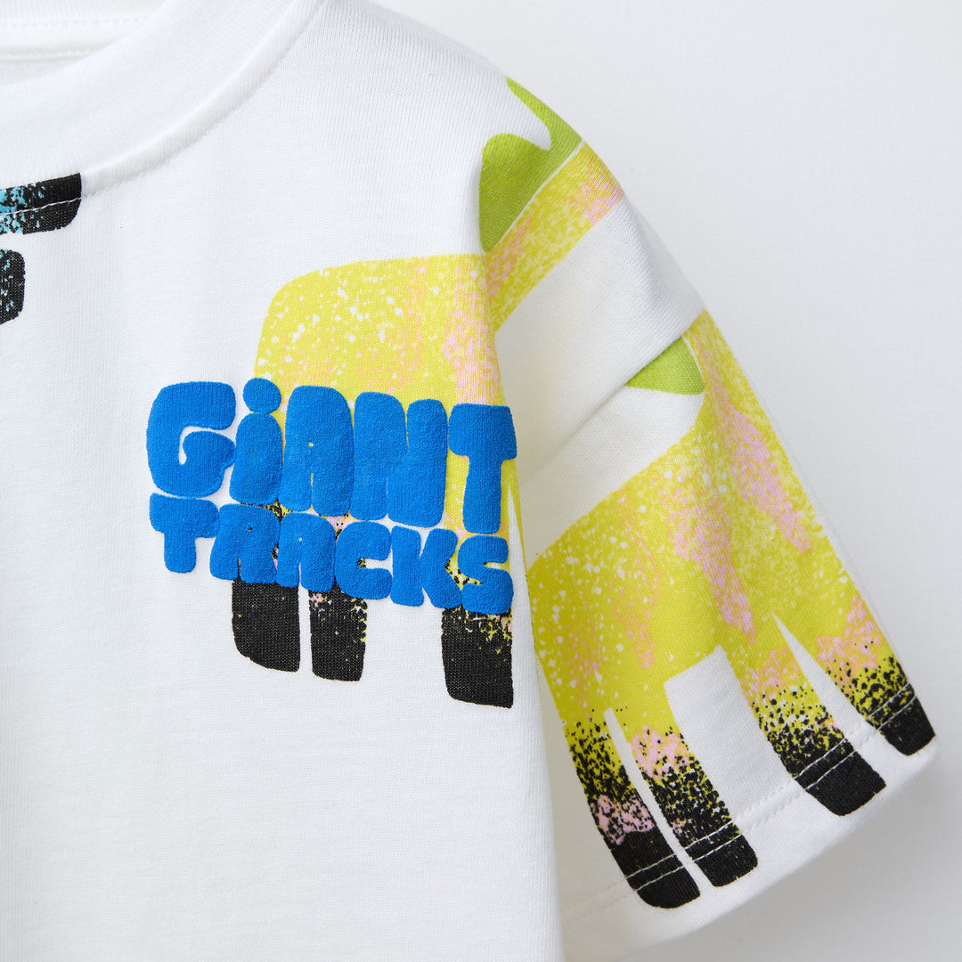 Moudda ZARA - T-Shirt Enfant - AOP Dinosaures & Yeux - Tunisie 3