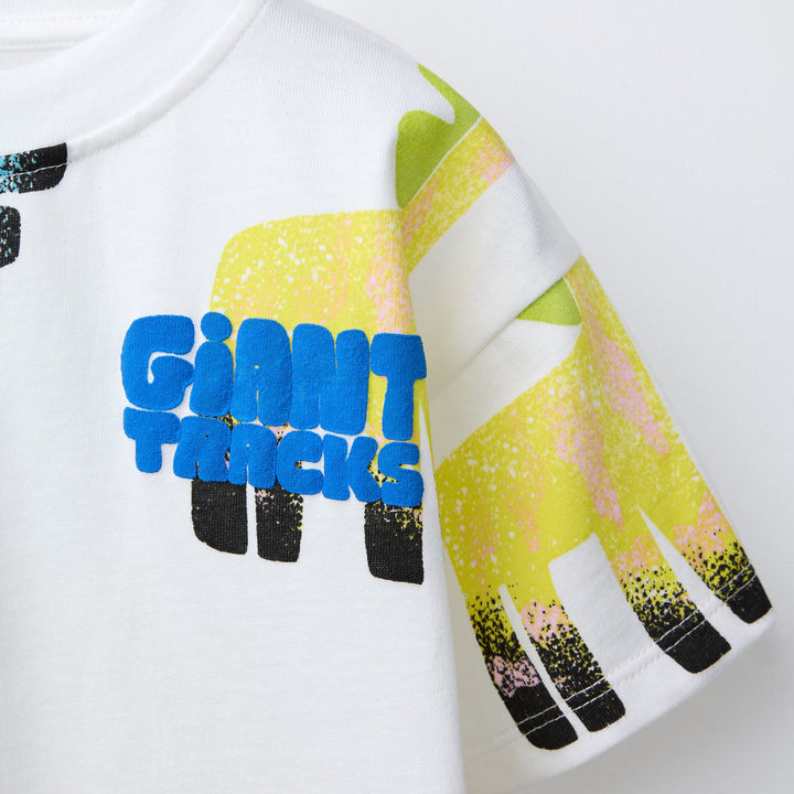 Moudda ZARA - T-Shirt Enfant - AOP Dinosaures & Yeux - Tunisie 3