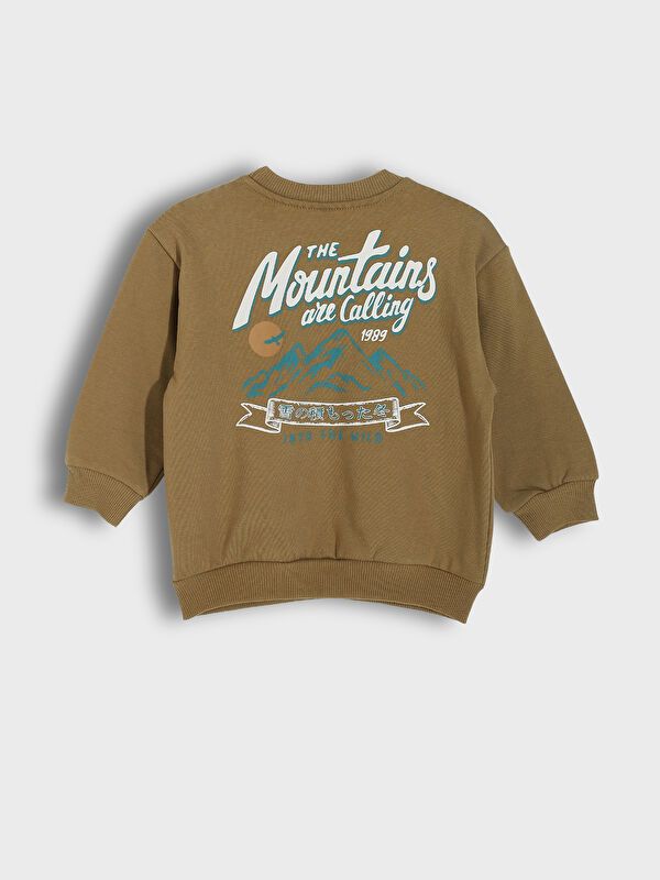 Moudda LC Waikiki - Sweatshirt en jersey Garçon Kaki - Tunisie 2