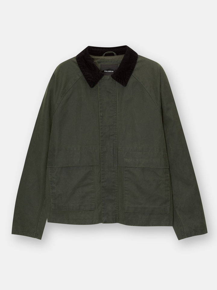 Moudda PULL & BEAR - Veste Nouvelle Cirée Col Camisero 2024 - Tunisie 1