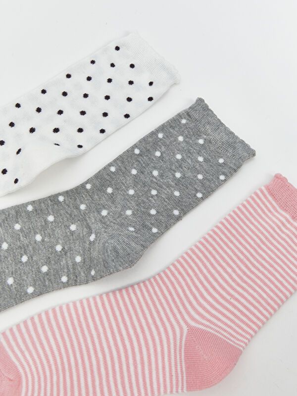 Moudda LC Waikiki - Chaussettes courtes Fille Ecru - Tunisie 2