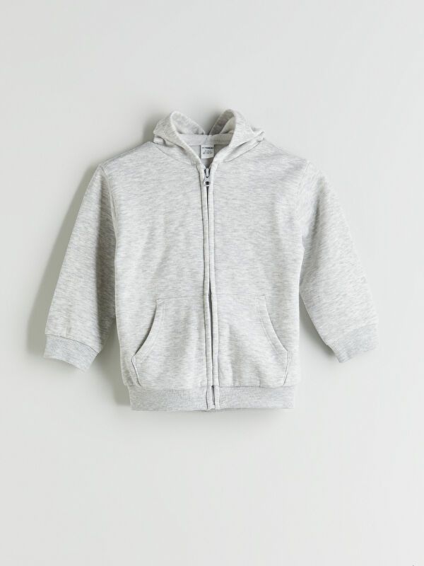 Moudda LC Waikiki - Cardigan jersey basique Fille Mélange de gris - Tunisie 1