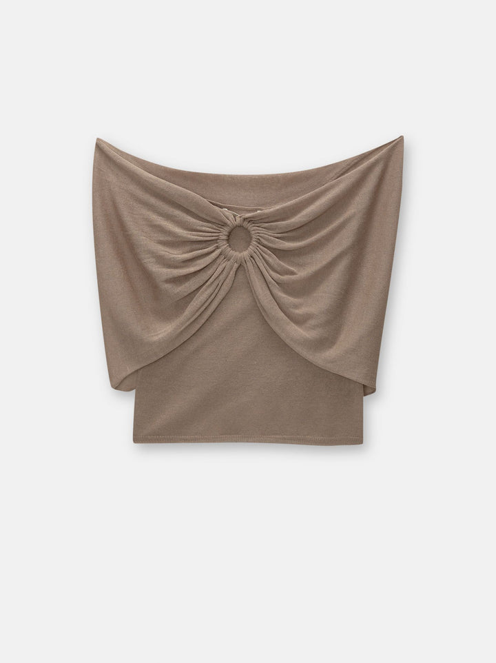 Moudda PULL & BEAR - Top Bardot Anneau Rustique - Tunisie 1